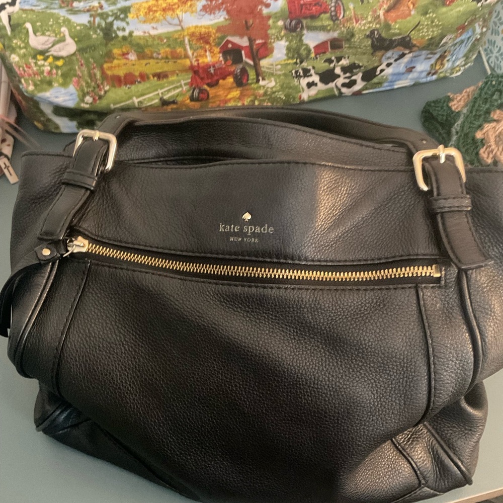 Kate Spade Black Leather Shoulder Bag